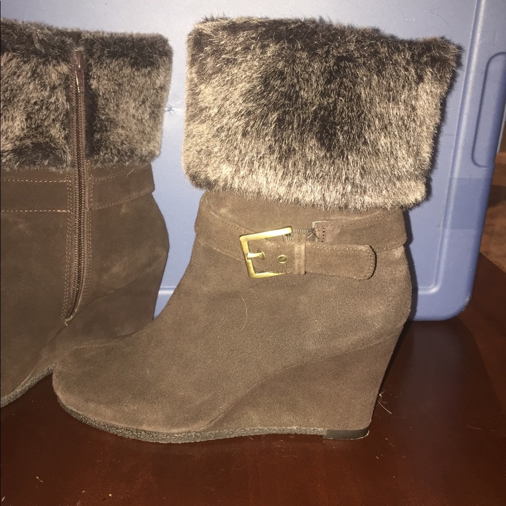 Wedge booties